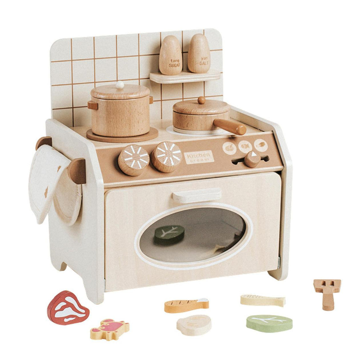 Houten speelgoedkeukens voor kinderen, duurzaam en kleurrijk, ideaal voor creatief rollenspel