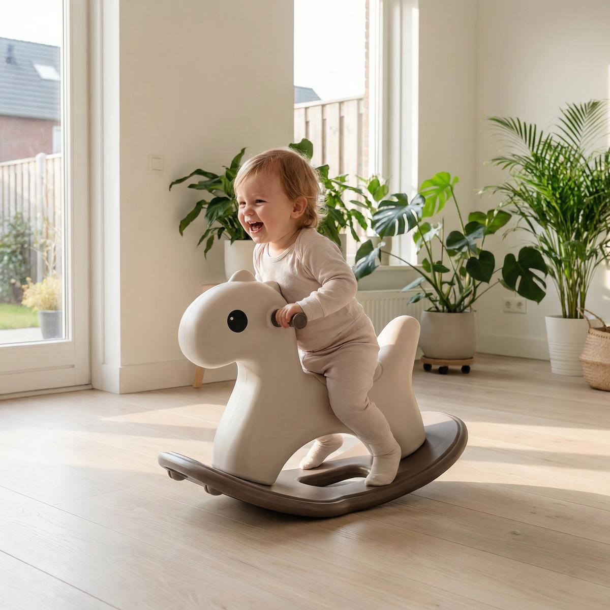 Hobbelfiguur Kunststof Basic Beige | Russle