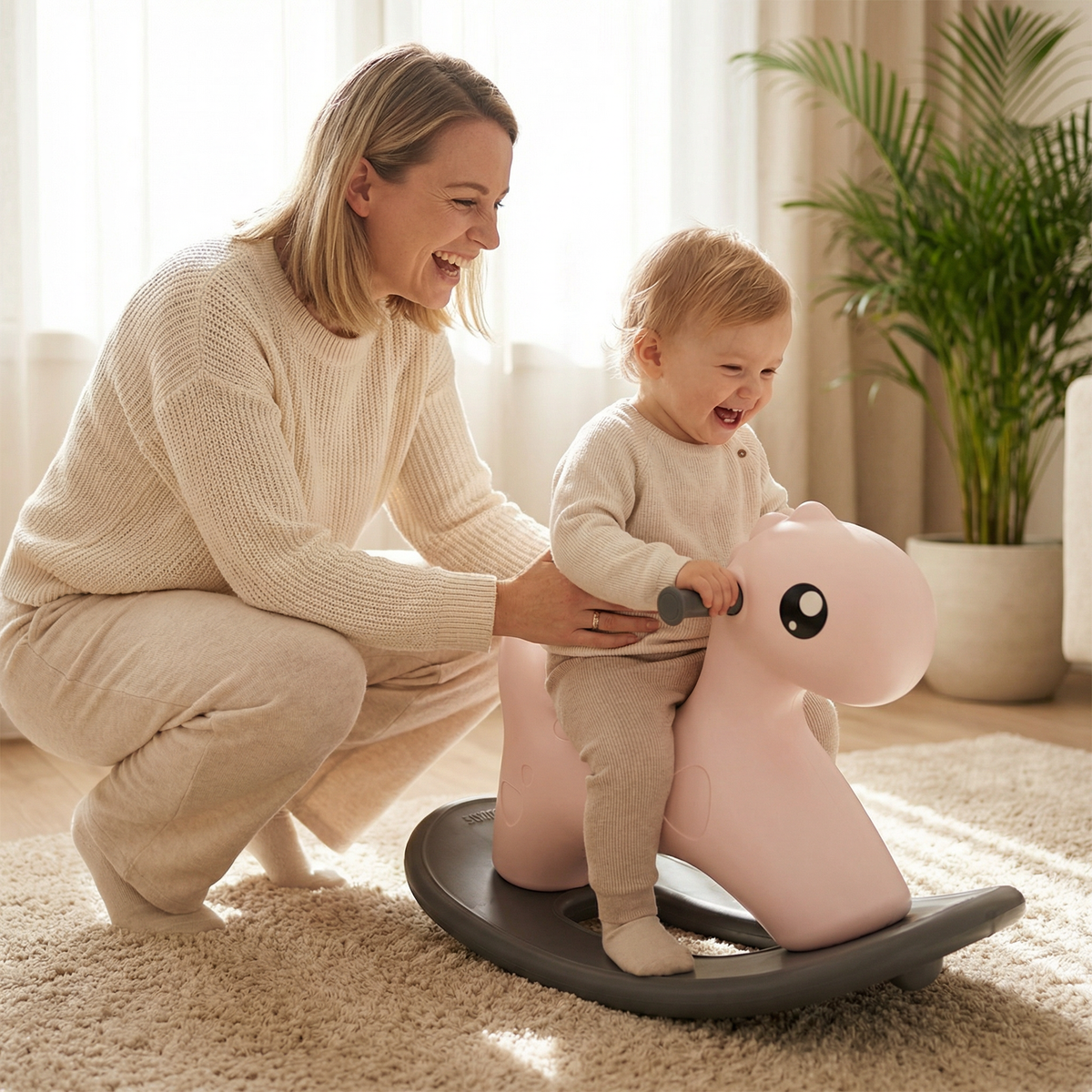 Hobbelfiguur Kunststof Cute Roze | Russle